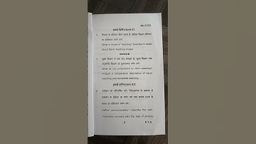 MGKVP B. Ed SEM-2 PAPER-2 QUESTION PAPER