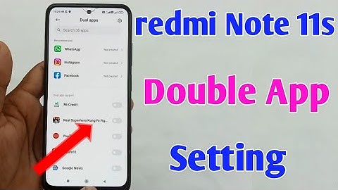 redmi note 11s app clone setting / how to create dual app redmi Note 11s / redmi note 11s app clone
