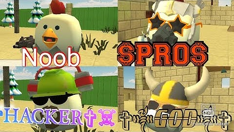 Noob VS $PRO$ VS ☠︎︎✞︎HACKER✞︎☠︎︎ VS ✞︎༒︎GOD༒︎✞︎ | CHICKEN GUN!!! | BY Hero _ Gaming