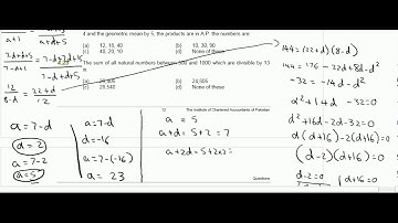 afc qt question bank 4 21 and 4 22 mathematical progression