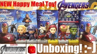 2019 THE AVENGERS ENDGAME Toys! McDonald's Happy Meal Toys. The Avengers Endgame Video