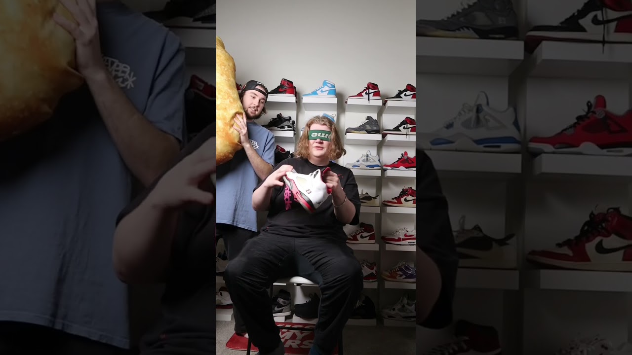 Guess the Sneaker Blindfolded or Get Hit!