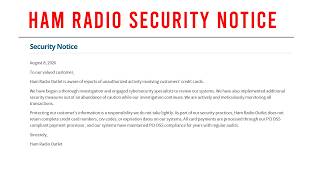 Ham Radio Outlet Security Incident What You Need to Know