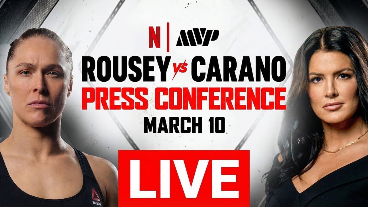 RONDA ROUSEY vs GINA CARANO PRESS CONFERENCE  | LIVE STREAM