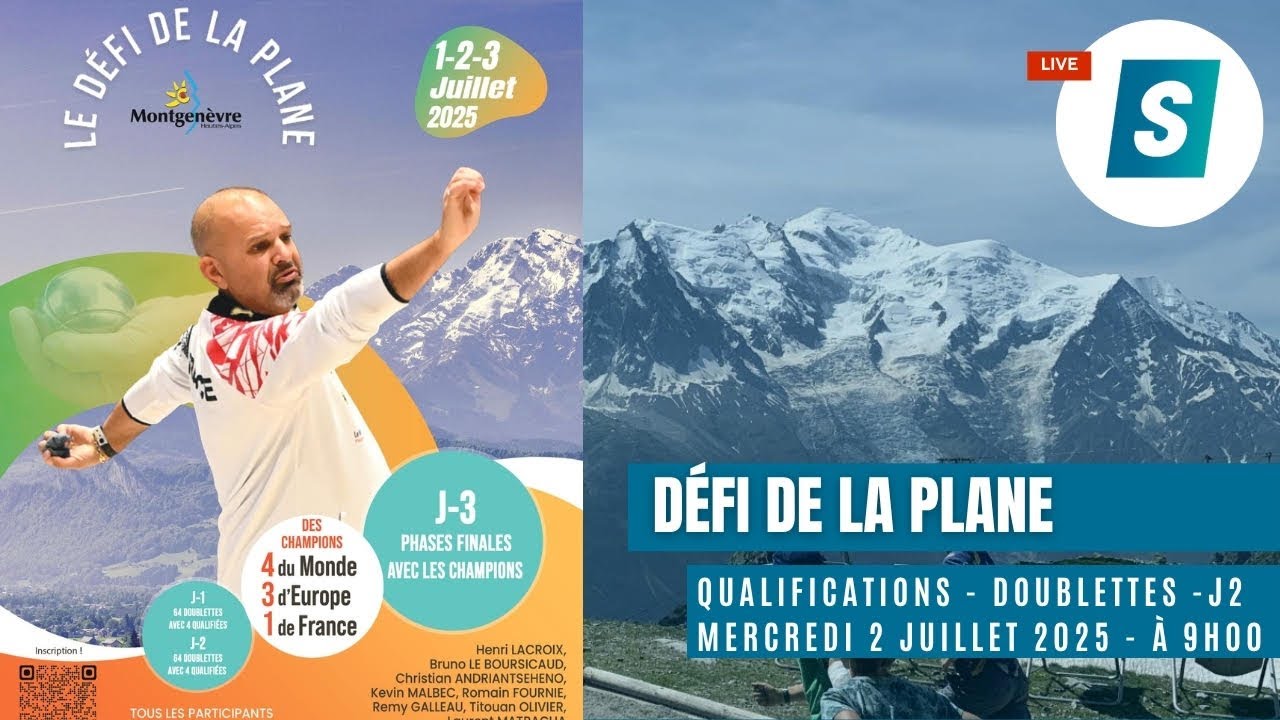 Miniature de la vidéo : LIVE DEFI DE LA PLANE - QUALIFICATIONS - DOUBLETTES J2