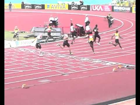 Aviva World Trials & UK Championships 2011 100m He...