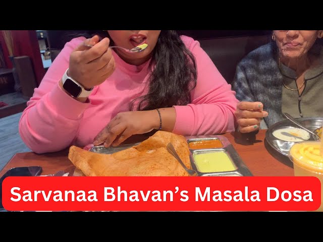 Saravanaa Bhavan Vegetarian South Indian Restaurant in Vancouver Dosa, Sambhar, Vada and Mango Lassi class=