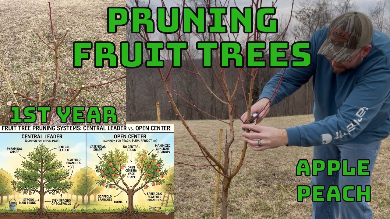 Pruning fruit trees - YouTube