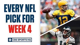 Brady Quinn and Pete Prisco make EVERY WEEK 4 NFL Pick | CBS Sports HQ