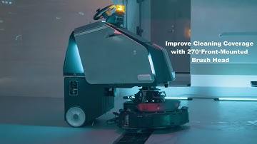 Scrubber 75 | Gausium Robotic Cleaning Machine Highlighted Features HD Demo with English subtitles