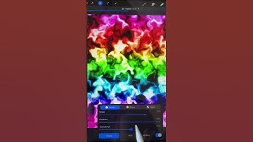 Easy Rainbow Silk Background 🌈 in PROCREATE | #procreate #procreateart #art #shorts