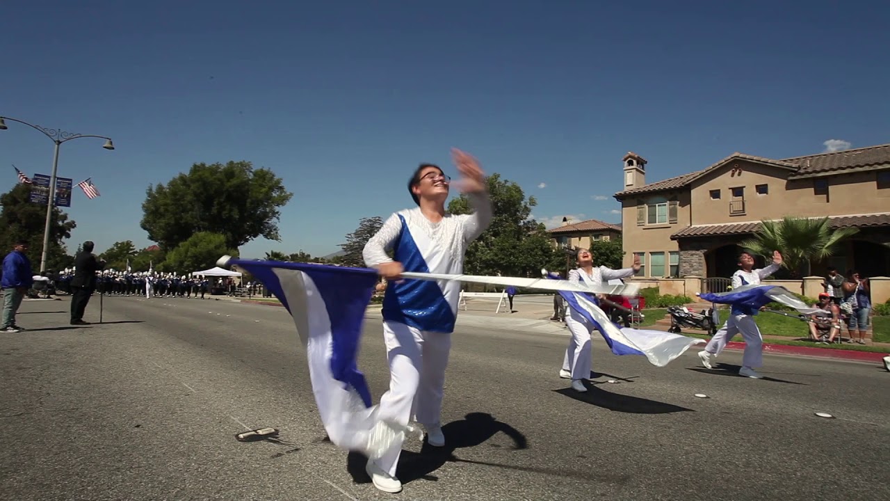 2018 Duarte Route 66 Parade DRHS Panther Brigade