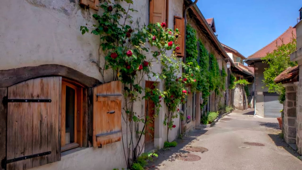 Stunning Natural Beauty Village on the Shores of Lake Annecy, France🇫🇷