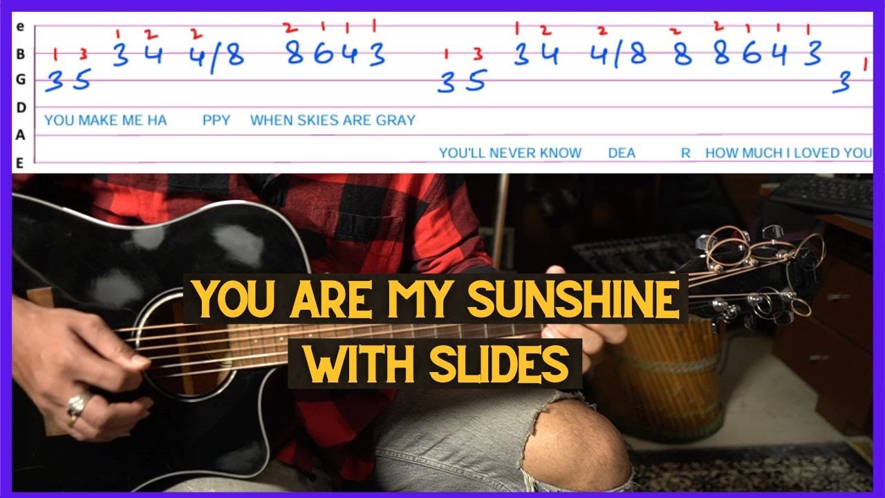 You Are My Sunshine - Christina Perry - EASY GUITAR TABS LESSON | LEARN ...