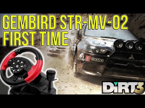DIRT 3 With Gembird STR MV-02 Steering (Wheel First Time)