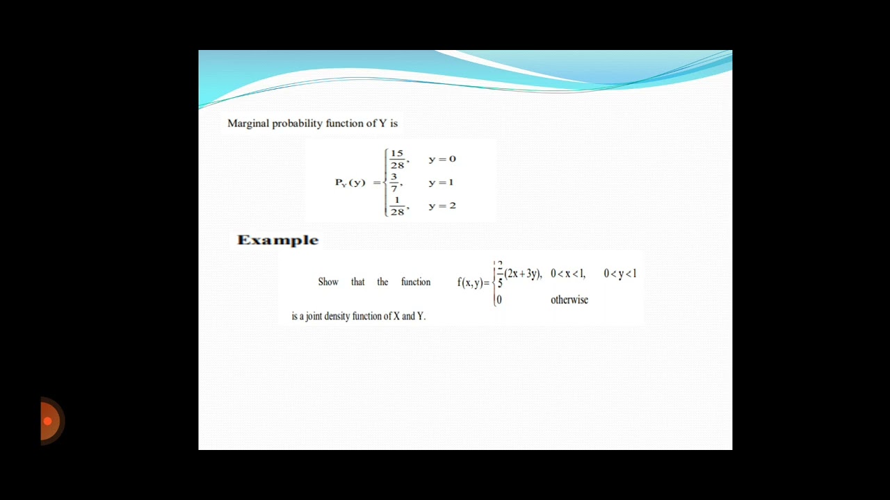 Two Dimensional Random Variables - PS - Unit 2 - YouTube