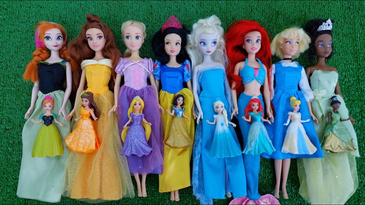 ASMR | Unboxing Mattel Disney Princess Spin & Reveal Surprise Dolls! Satisfying video | Review Toys