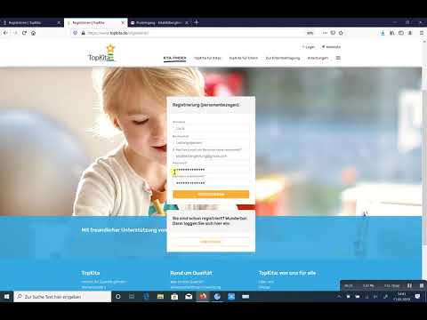 Tutorial TopKita Account erstellen (Registrierung/Login erstellen)