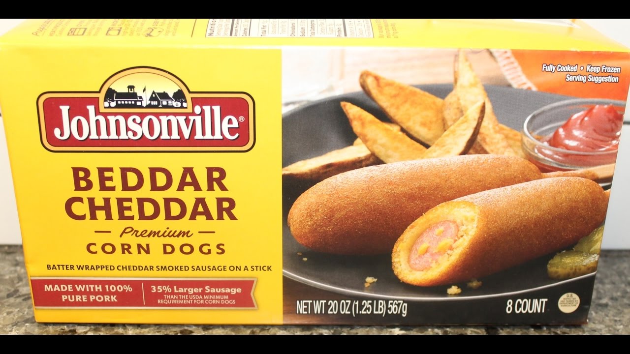 Johnsonville Better Cheddar Premium Corn Dogs Review YouTube