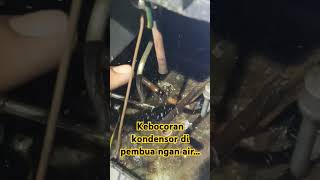 kebocoran kondensor kulkas di pembuangan air#servis #serviskulkas#mulkas#kebocorankondensor
