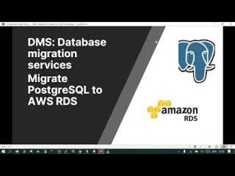 DMS (EC2 to RDS for PostgreSQL)Homogeneous Migration for PostgreSQL #postgresql #postgresql tutorial