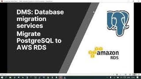 DMS (EC2 to RDS for PostgreSQL)Homogeneous Migration for PostgreSQL #postgresql #postgresql