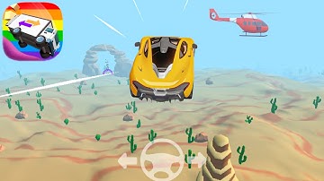 Crash Delivery! Destruction- smashing flying car Android-iOS All Levels Stage 4 Desert Area LVL 65HT