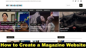 How to Create a Magazine Website using WordPress | Article submisstion website using WordPress