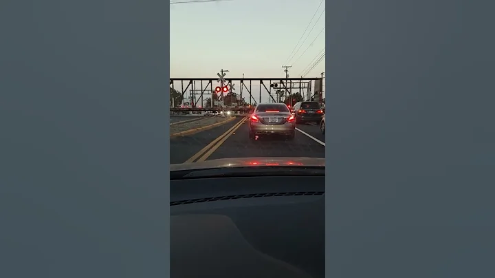 train crossing Towne Ave, Pomona CA