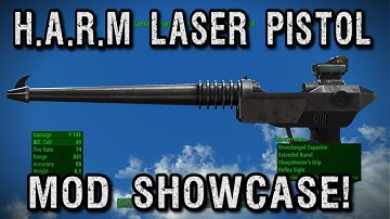 Fallout 4 - H.A.R.M Laser Pistol Mod Showcase! (XB1)