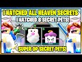 NEW HEAVEN WORLD IN TAPPING SIMULATOR! I HATCHED ALL SECRET PETS! 15 MILLION SR TOKENS!! - Roblox