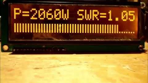 BIG LCD Display Power/SWR Meter/Bargraph für 2 kW LD-Mos PA