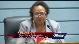 Stuart mayor resigns after referring to police officers as "Pig"