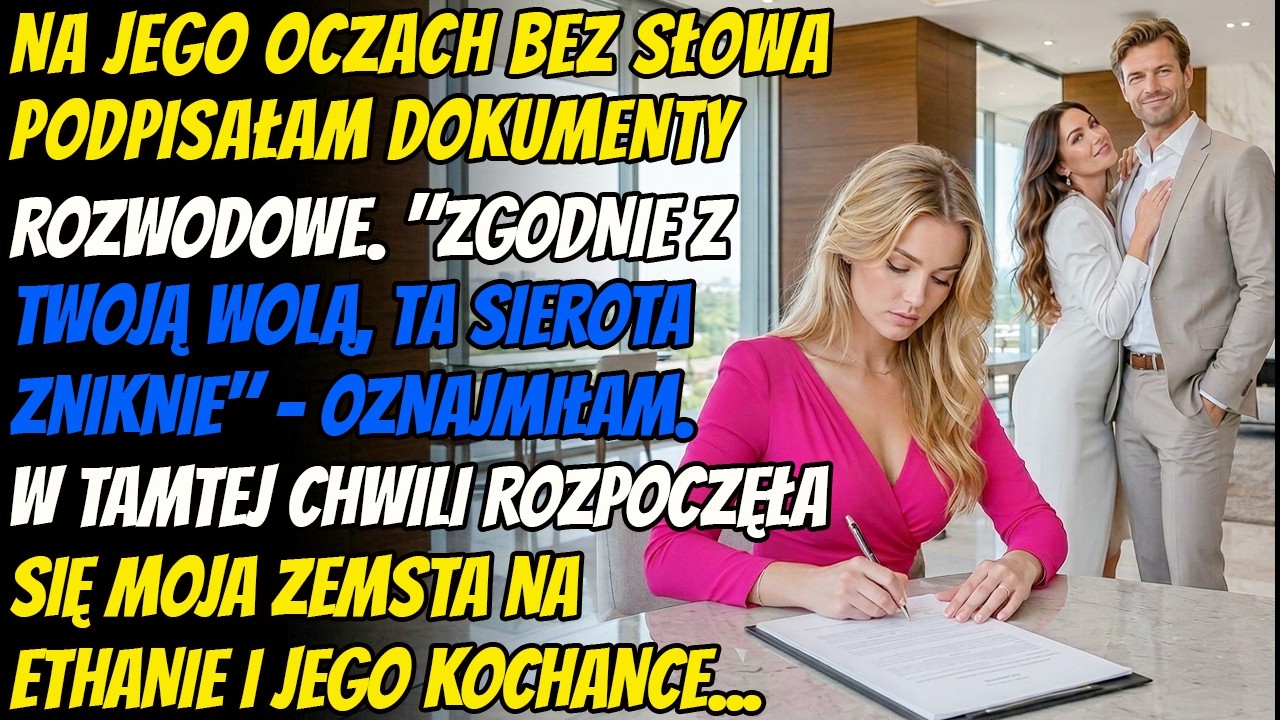 🖊️🗒️Przed Nim Podpisałam Papiery Rozwodowe: „Jak Życzysz, Zniknę”. Wtedy Zaczęła Się Moja Zemsta...