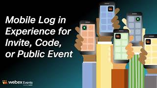 What does an Attendee see when Logging In to Webex Events on a Mobile Device