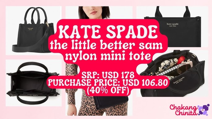 Kate Spade Black Nylon The Little Better Sam Laptop Bag Kate Spade