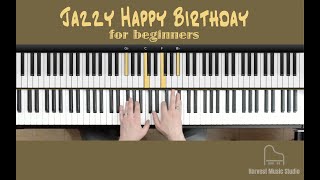 Jazzy Happy Birthday for Beginner Piano