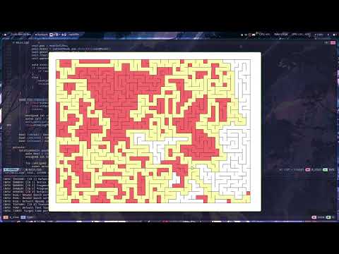 Maze Generation & Solution visualization.