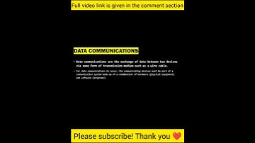 (CSE/IT - Tutorial) - What is data communication? in bangla.