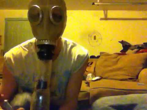 Gas mask bong rips - YouTube