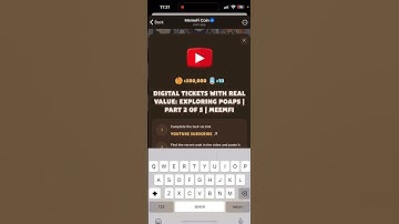 DIGITAL TICKETS WITH REAL VALUE: EXPLORING POAPS | PART 2 OF 5 | MEMEFI New Video Code