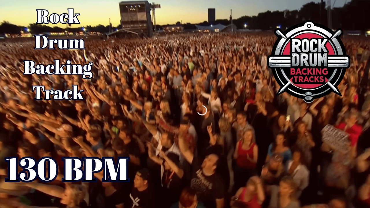 130 BPM Rock Drum Backing Track | Upbeat Indie Drive