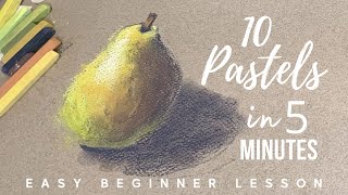 EASY Beginner Pastel Painting Tutorial - 10 Pastels in Only 5 Minutes! screenshot 4