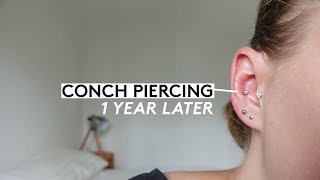 1 Year Conch Piercing Update Its Finally Healed?