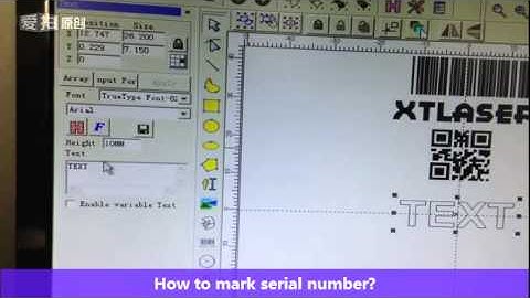 EzCad software using