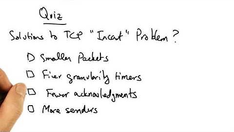 17   TCP  Incast  Quiz