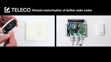 Remote memorisation and deletion of radio codes