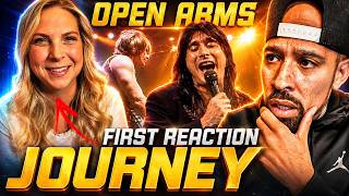 WIFE's FIRST time HEARING Journey OPEN ARMS! OMG, what is THIS....