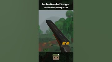 My Double Barreled Shotgun #DOOM inspired #reload #animation...#shorts
