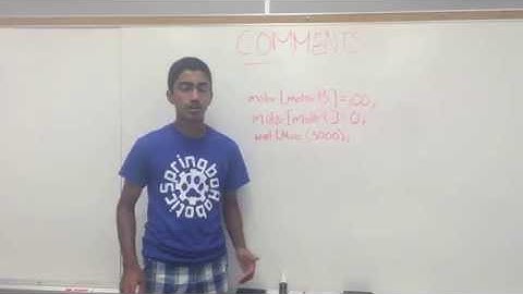 FTC Team 6085 Tech Talk 2: Commenting Programs